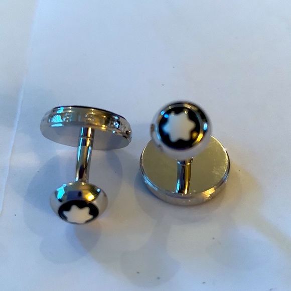 Montblanc Meisterstuck Lapis Azuli sterling silver cuff links - Picture 2 of 3